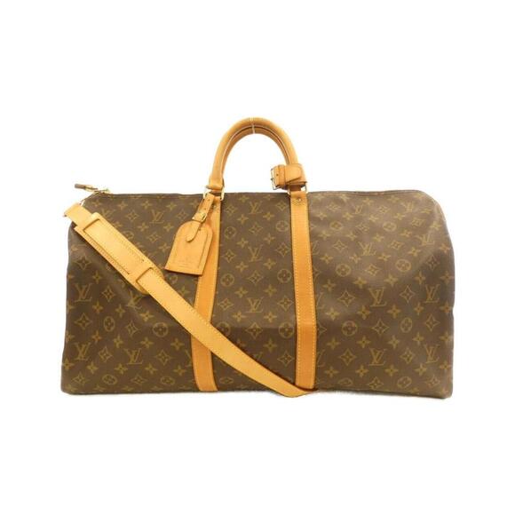 LOUIS VUITTON Brown Monogram Keepall Bandouliere 55 Boston Bag - Picture 1 of 10